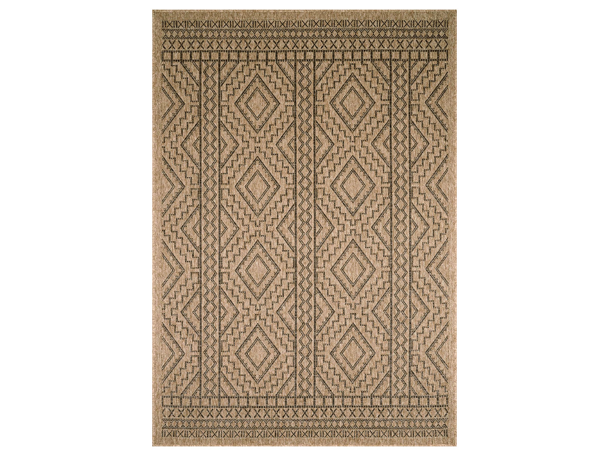 Tapis poils ras NAHE aspect jute