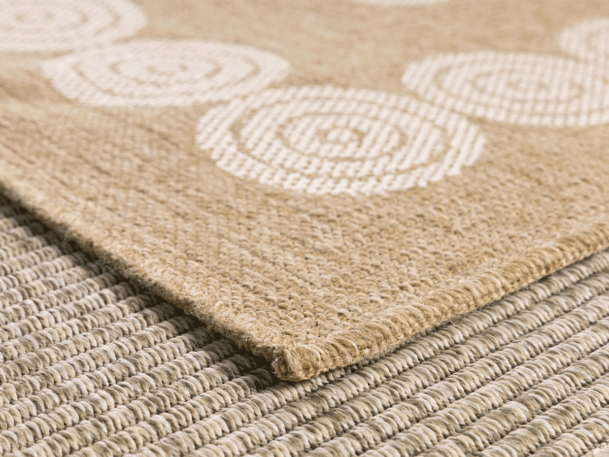 NAMA laagpolig vloerkleed met jute-look