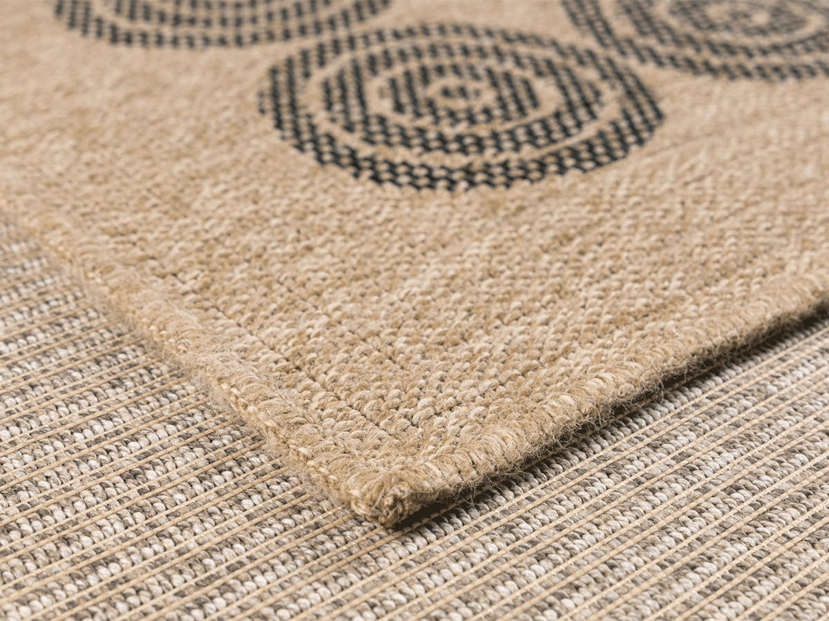 NAMA laagpolig vloerkleed met jute-look