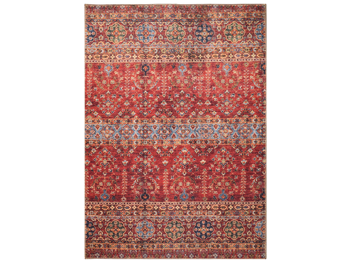 Tapis poils ras PAU motif vintage