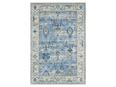 Tapis poils ras DANIA motif vintage