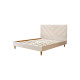 Lit ROMANE avec lattes massives tissu velours