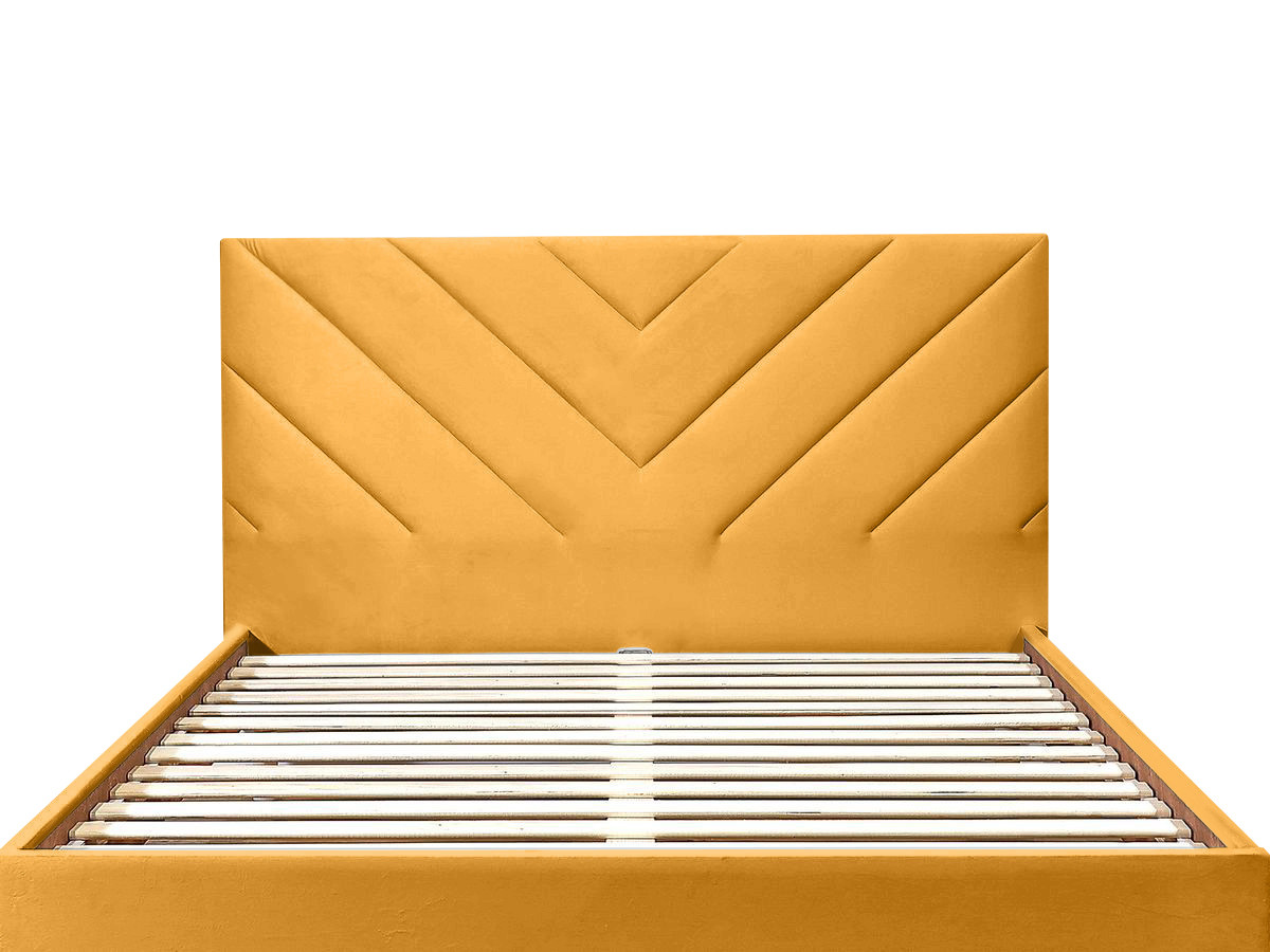 Tête de lit ROMANE velours jaune — vue 4