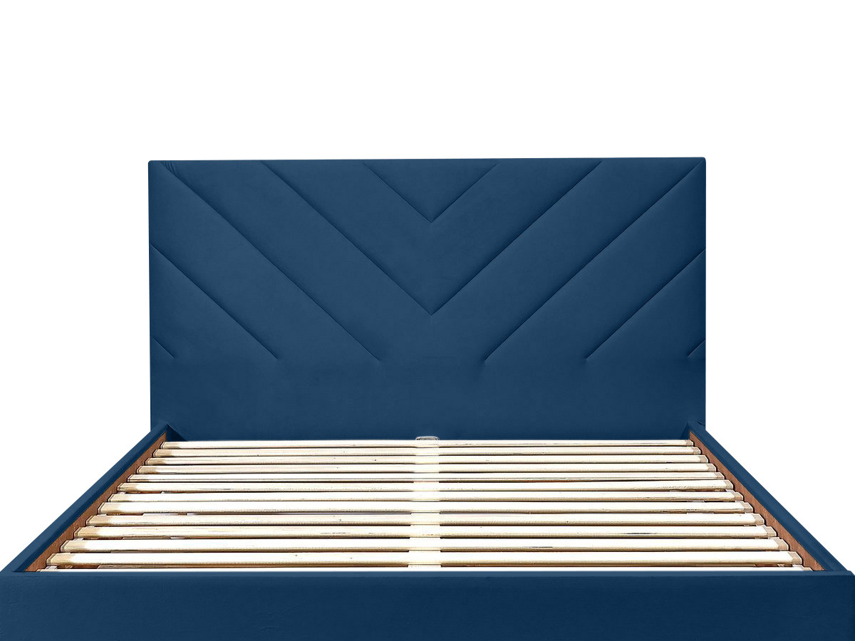 Tête de lit ROMANE velours bleu foncé — vue 4