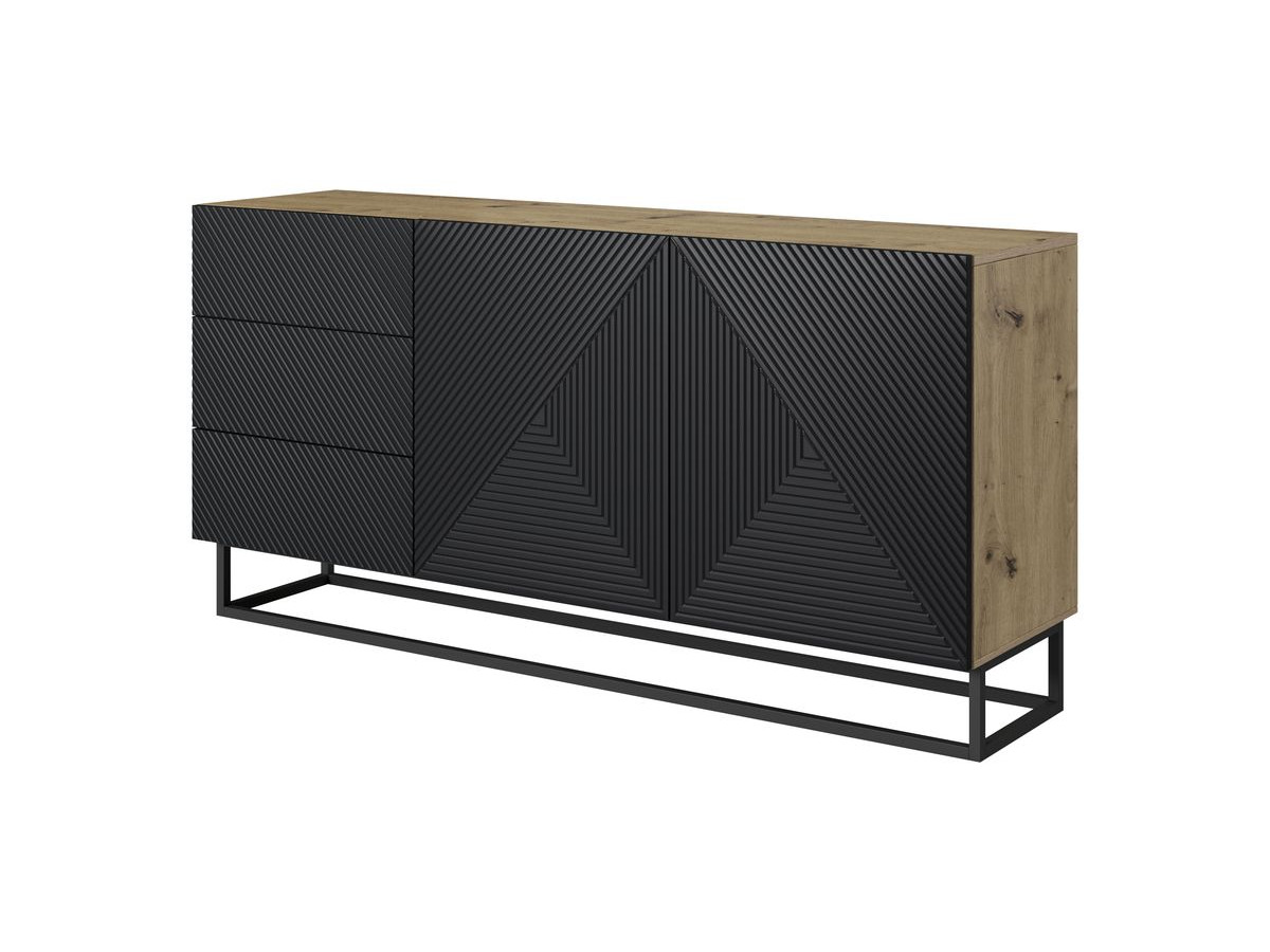 ALICE 2-deurs dressoir 167 cm metalen poten