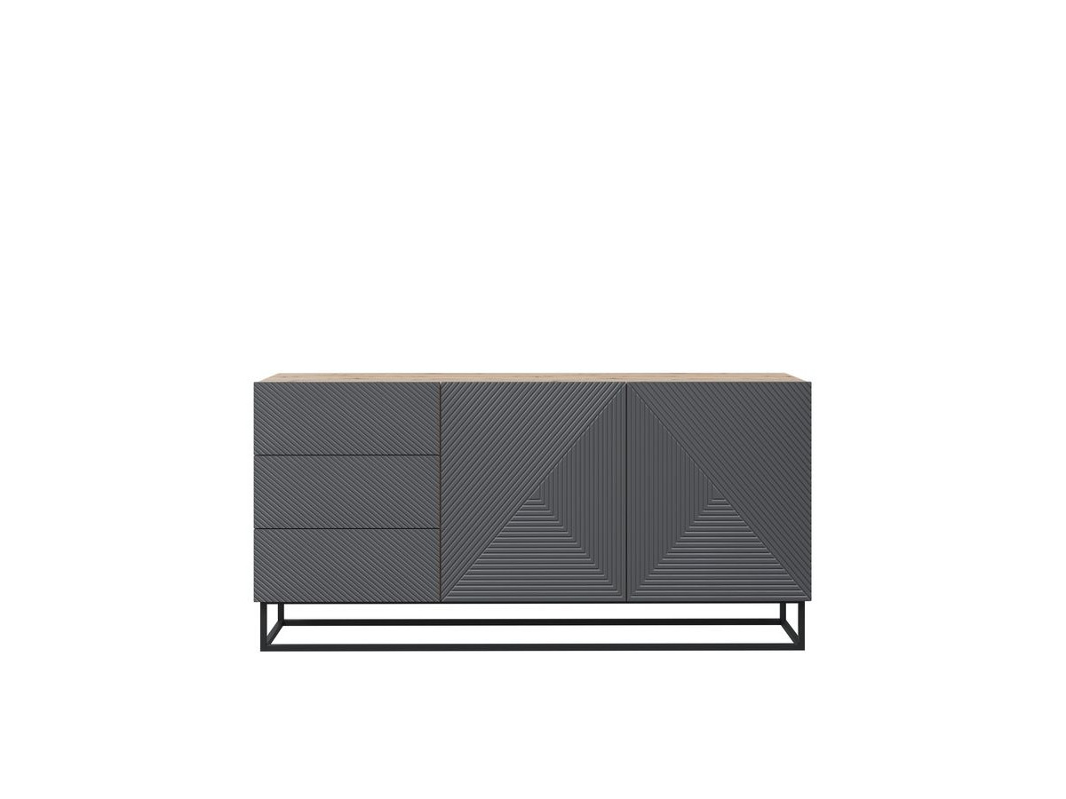 ALICE 2-deurs dressoir 167 cm metalen poten