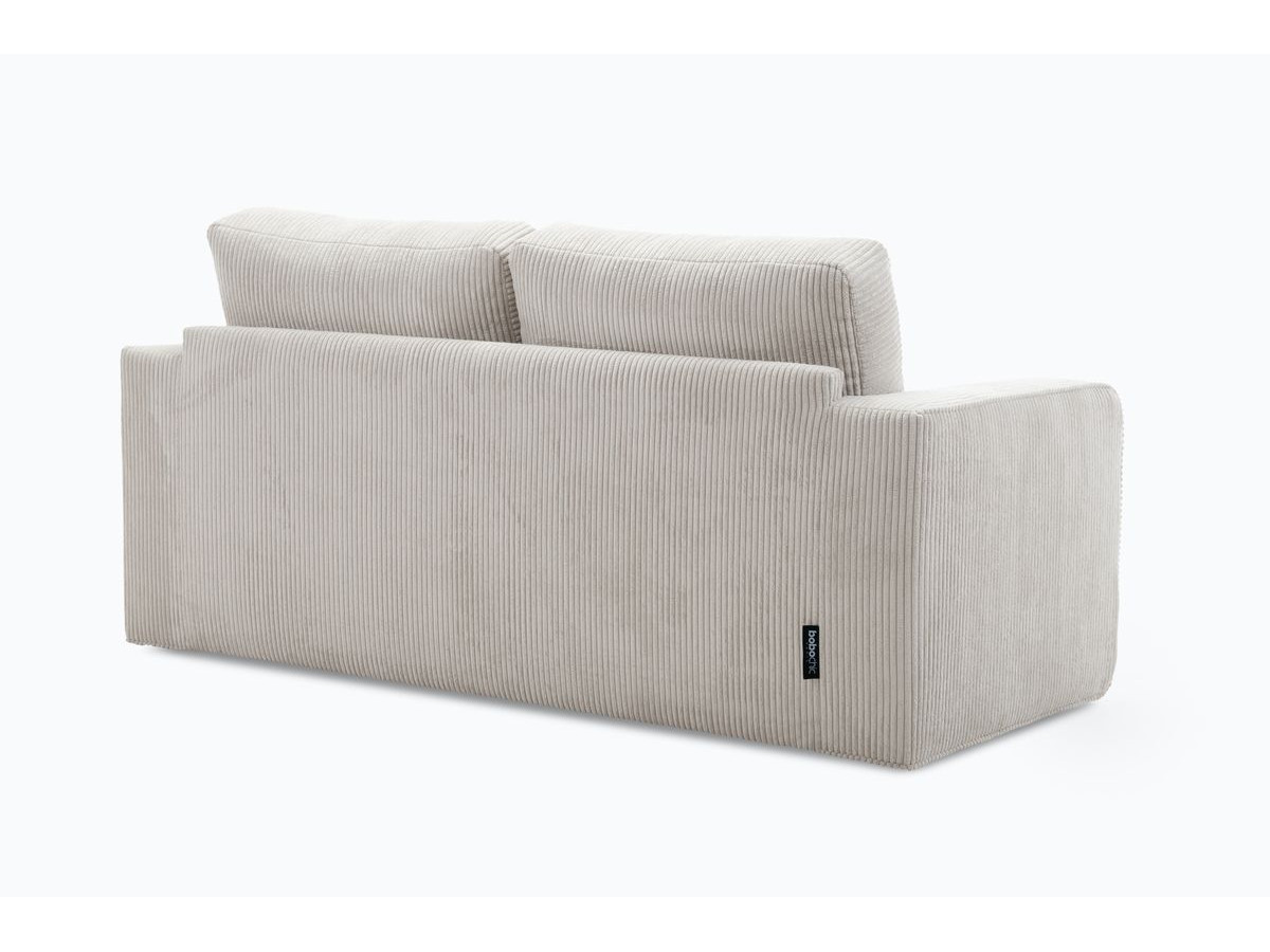 Canapé d'angle fixe EVEREST tissu chiné - Orange - Angle droit - 10 coussins