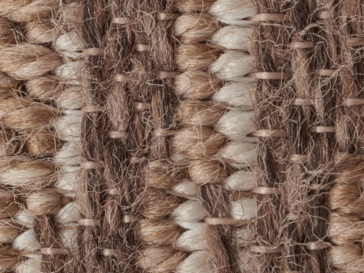 TUNA laagpolig vloerkleed met jute-look