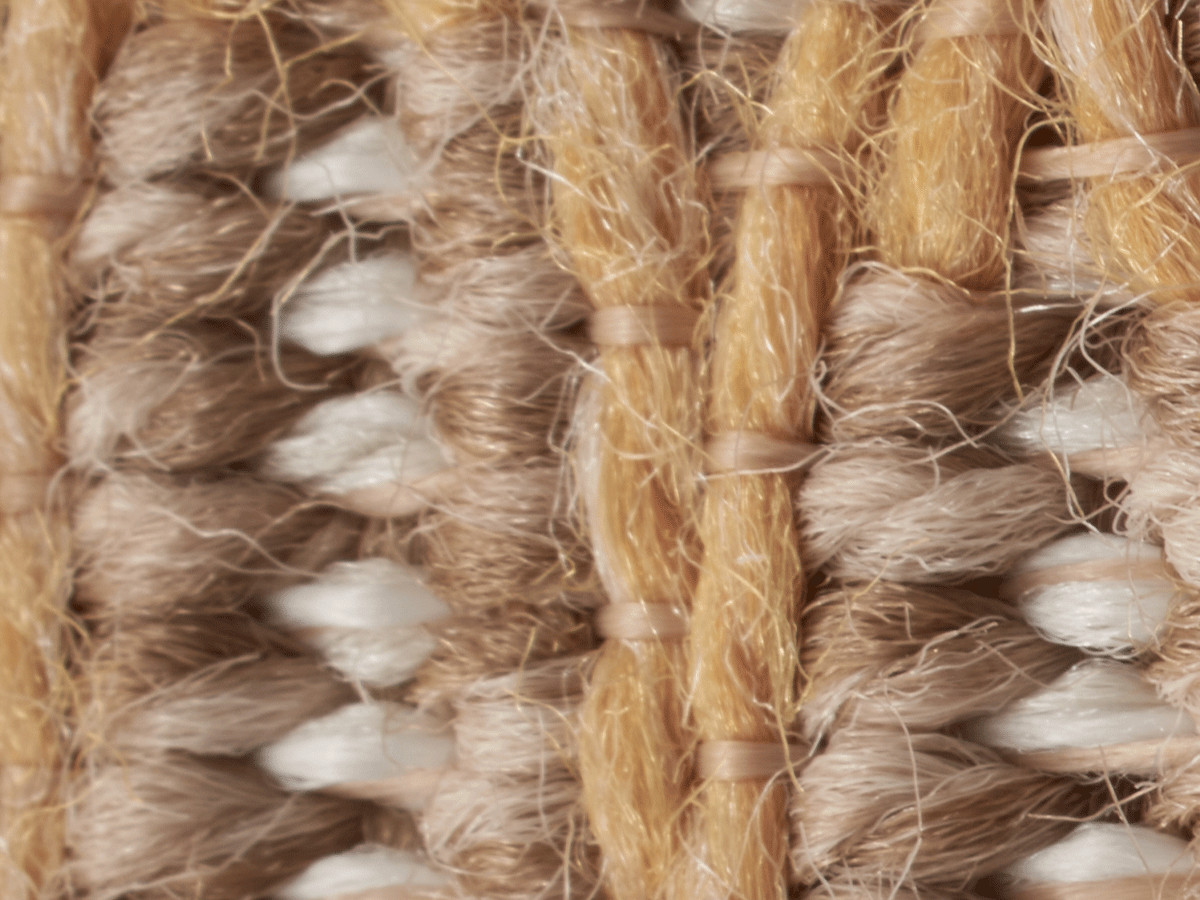 TUNA laagpolig vloerkleed met jute-look