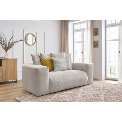 Niezwykle miękka 2-osobowa prosta sofa VOLTAIRE