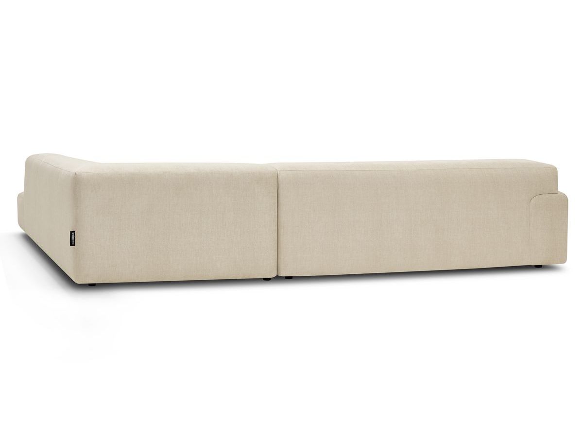 Canapé d'angle fixe LAVENA tissu velours