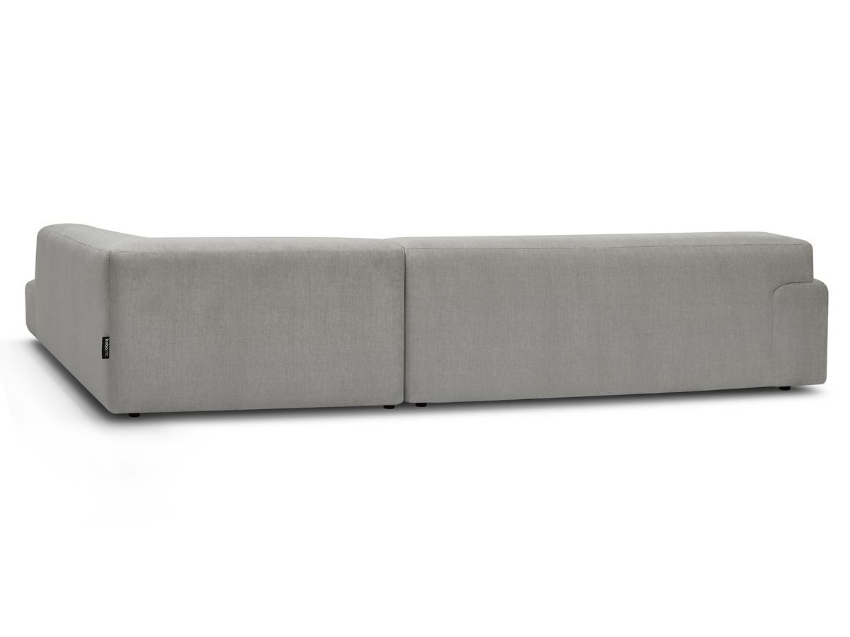Canapé d'angle fixe LAVENA tissu velours
