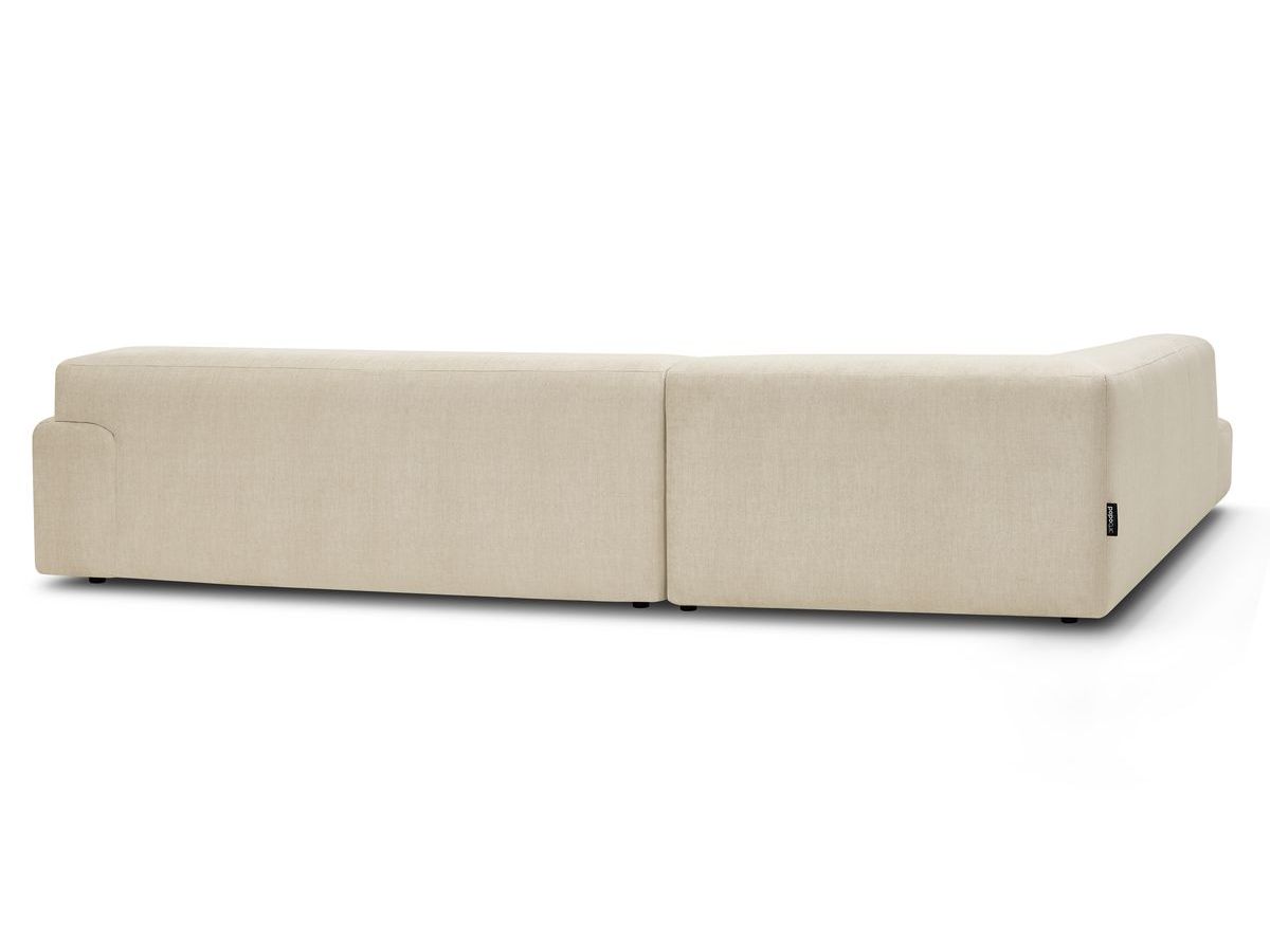 Canapé d'angle fixe LAVENA tissu velours