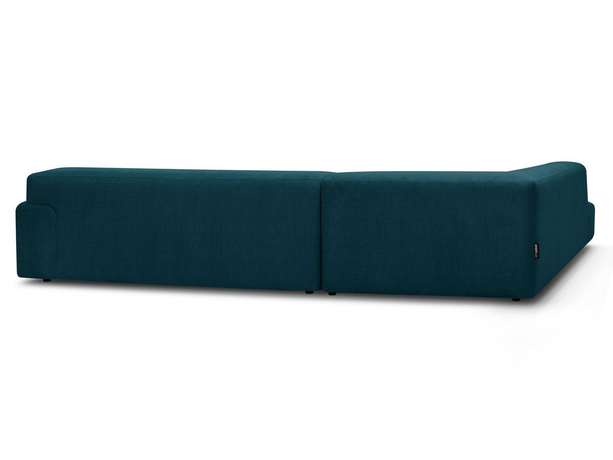 Canapé d'angle fixe LAVENA tissu velours