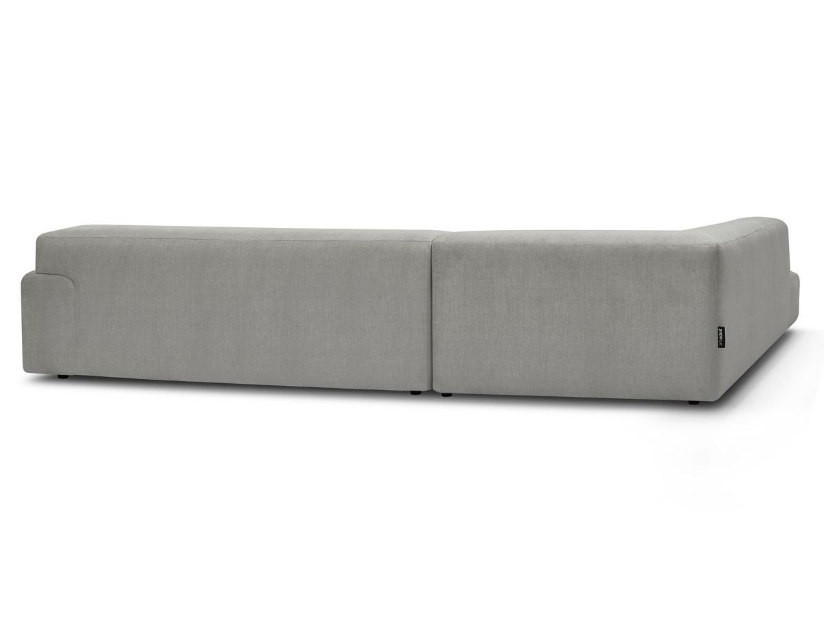 Canapé d'angle fixe LAVENA tissu velours
