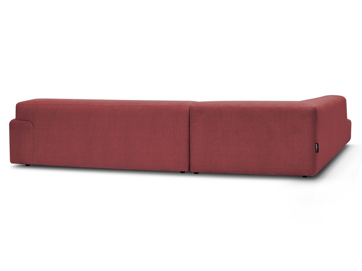 Canapé d'angle fixe LAVENA tissu velours