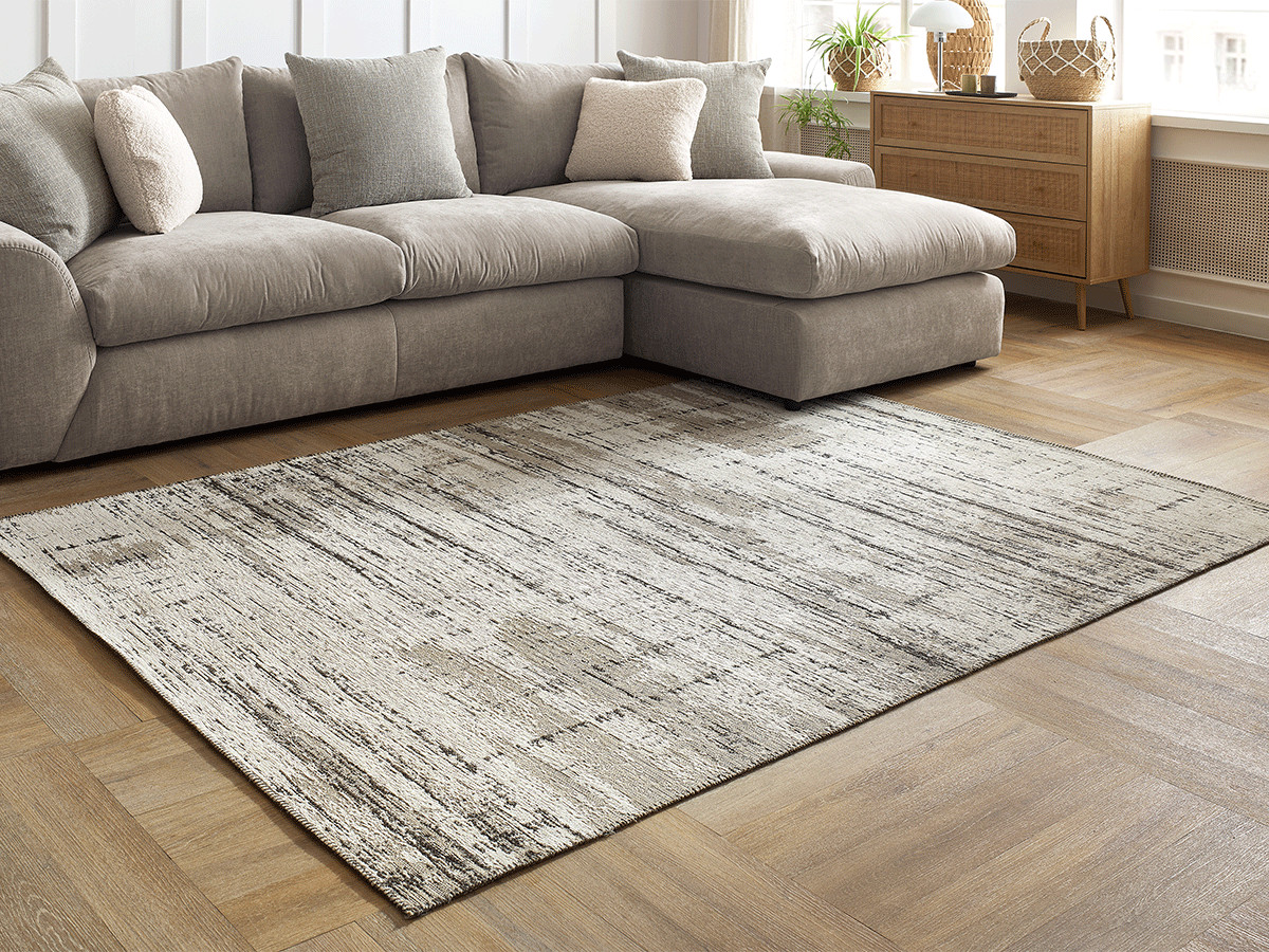 JOSEPH laagpolig vloerkleed met grafisch patroon