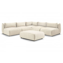 Angle fixe + 4 chauffeuses + 1 angle + pouf