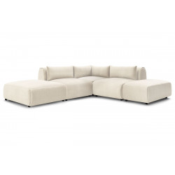 Angle fixe + 2 chauffeuses + 1 angle + 2 poufs