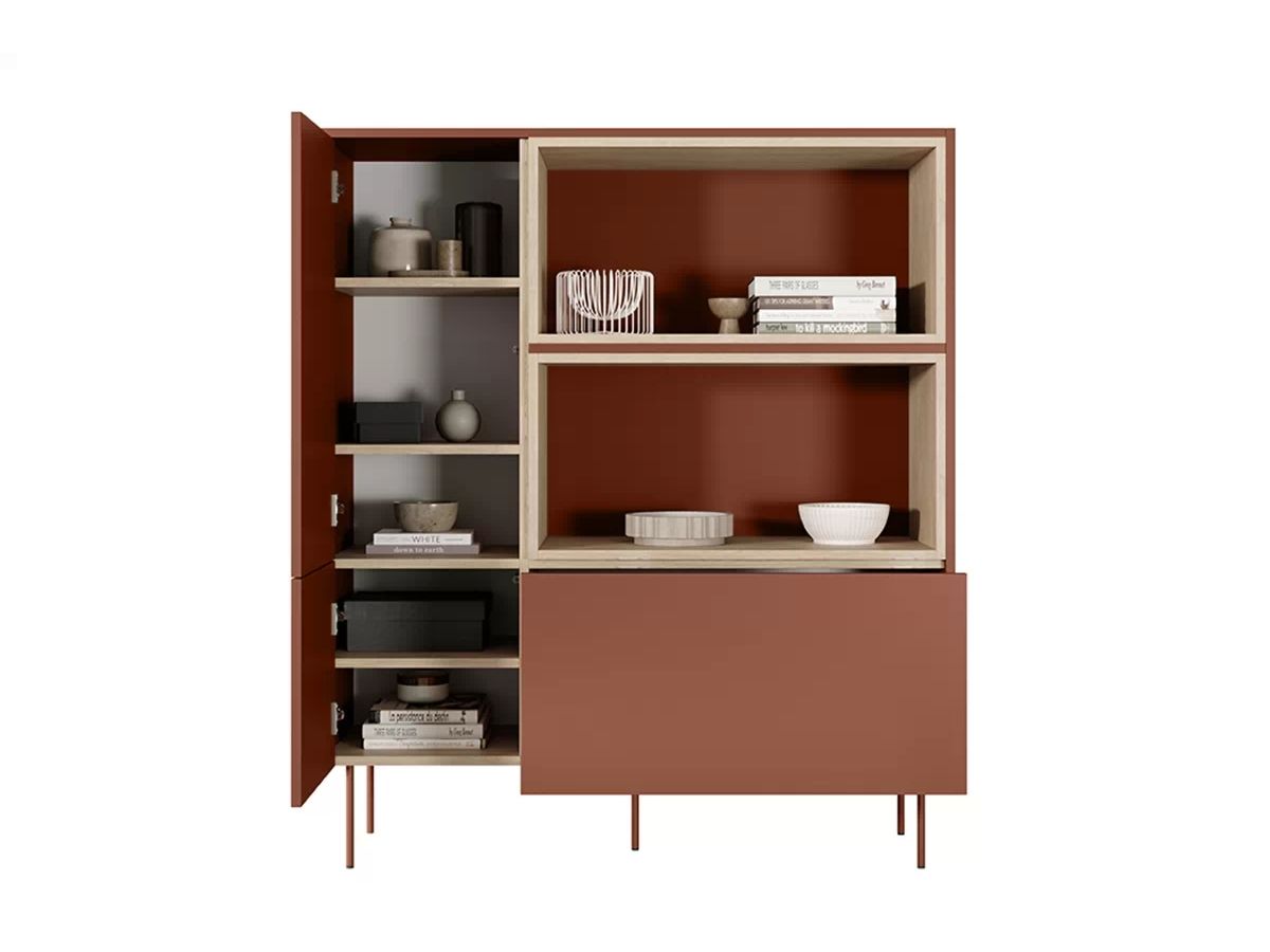 Buffet haut 2 portes 120 cm ATLAS avec niches