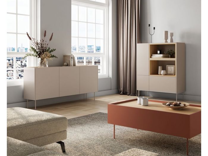 Buffet haut 2 portes 120 cm ATLAS avec niches