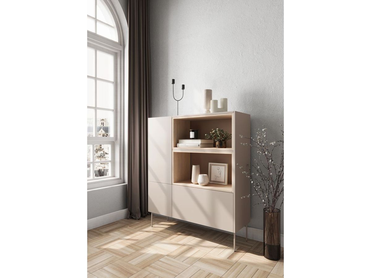 Buffet haut 2 portes 120 cm ATLAS avec niches