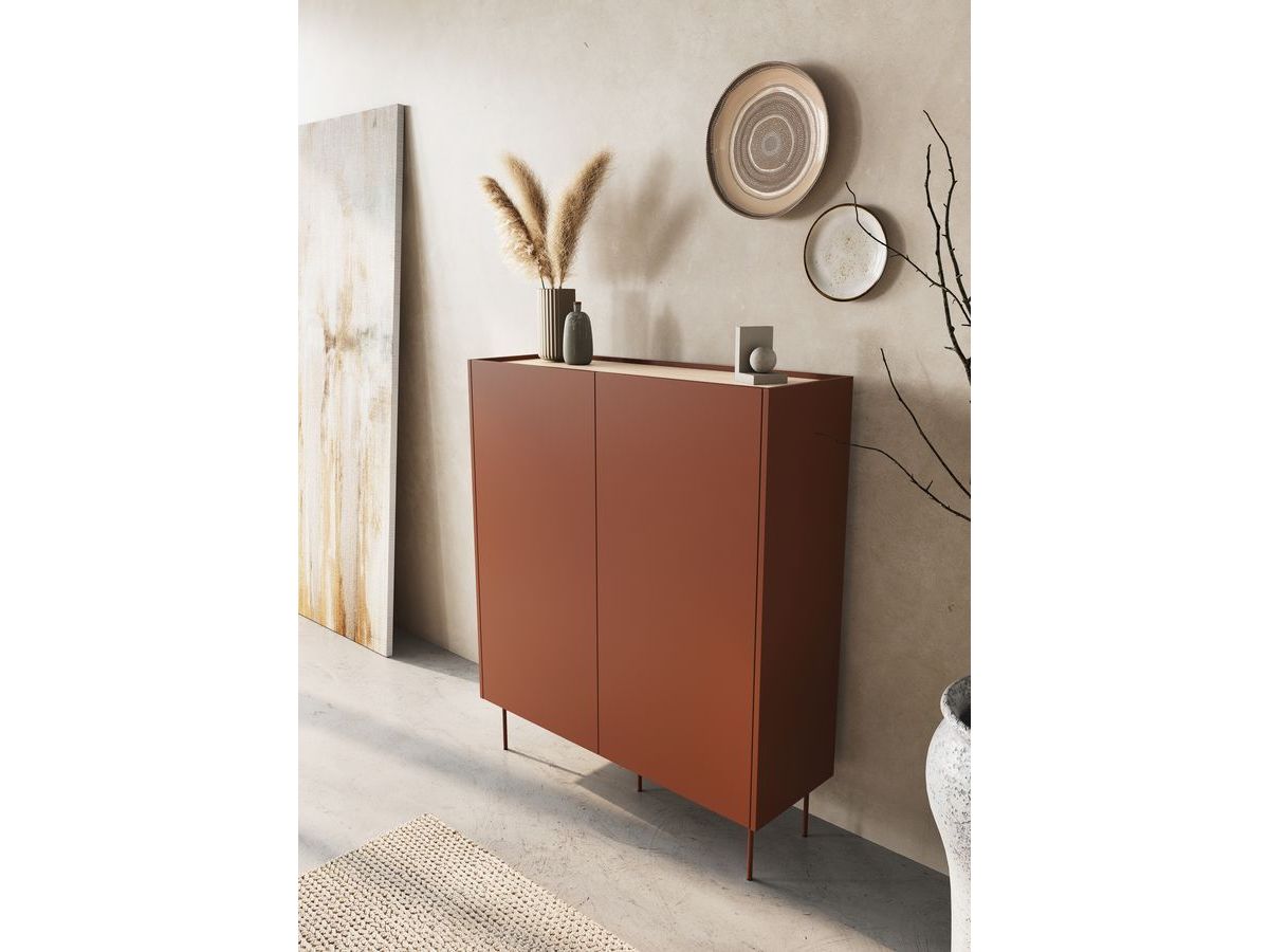 ATLAS 120 cm 2-deurs hoog dressoir