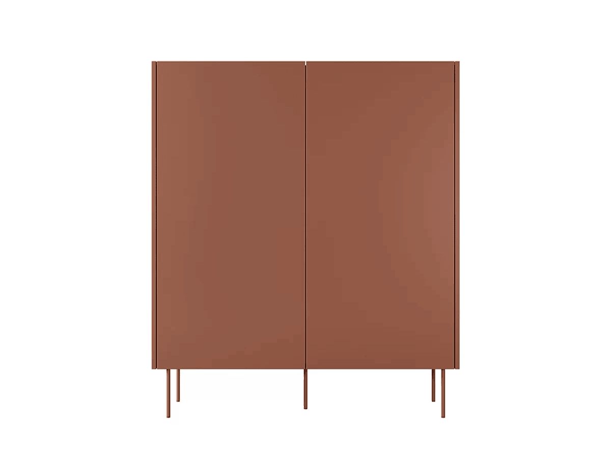 Buffet haut 2 portes 120 cm ATLAS rouge — vue 6