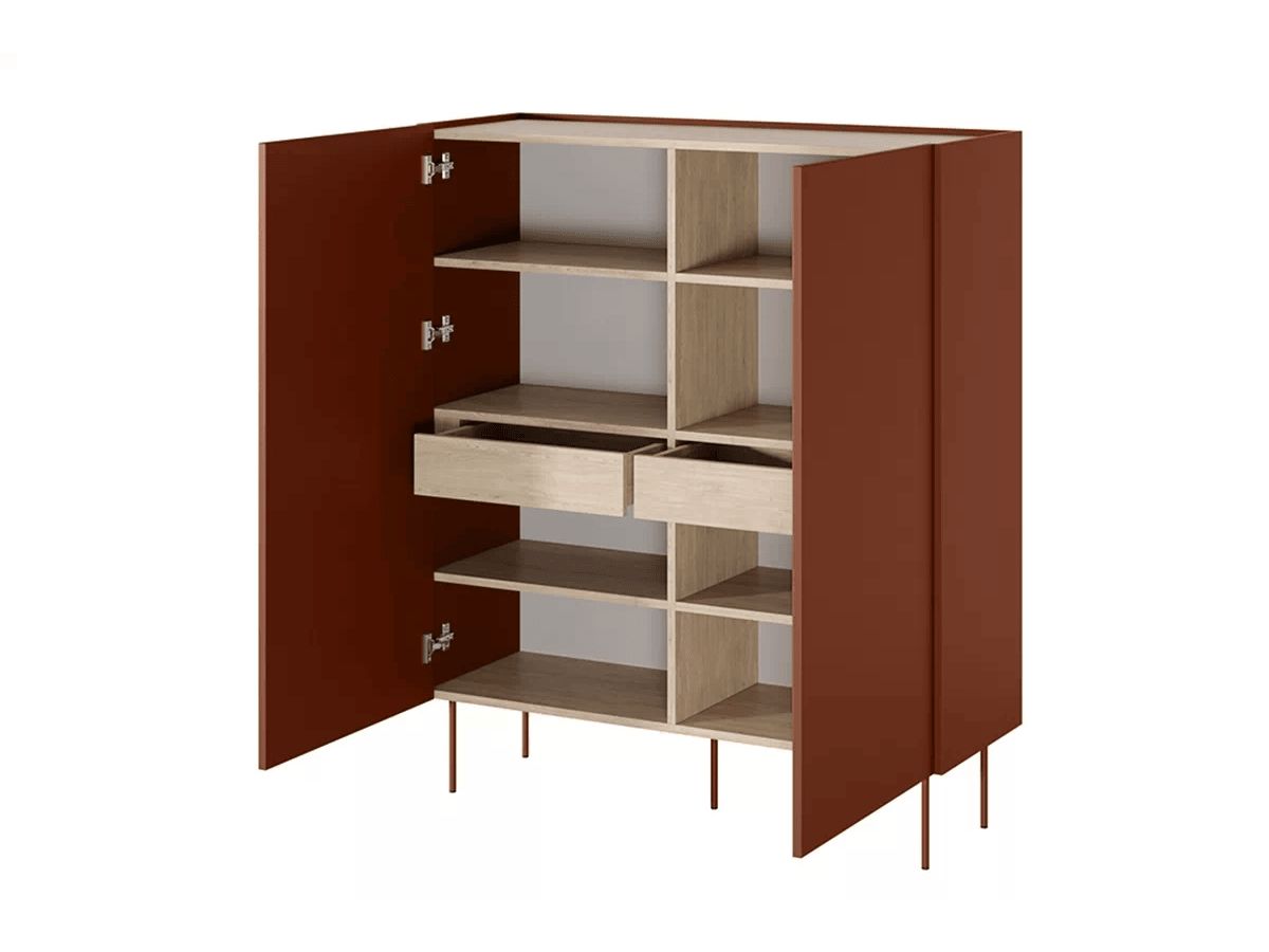 ATLAS 120 cm 2-deurs hoog dressoir
