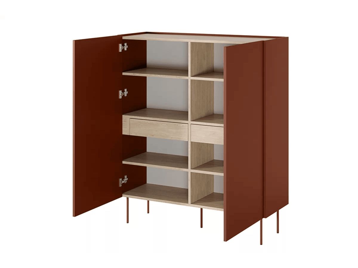 ATLAS 120 cm 2-deurs hoog dressoir