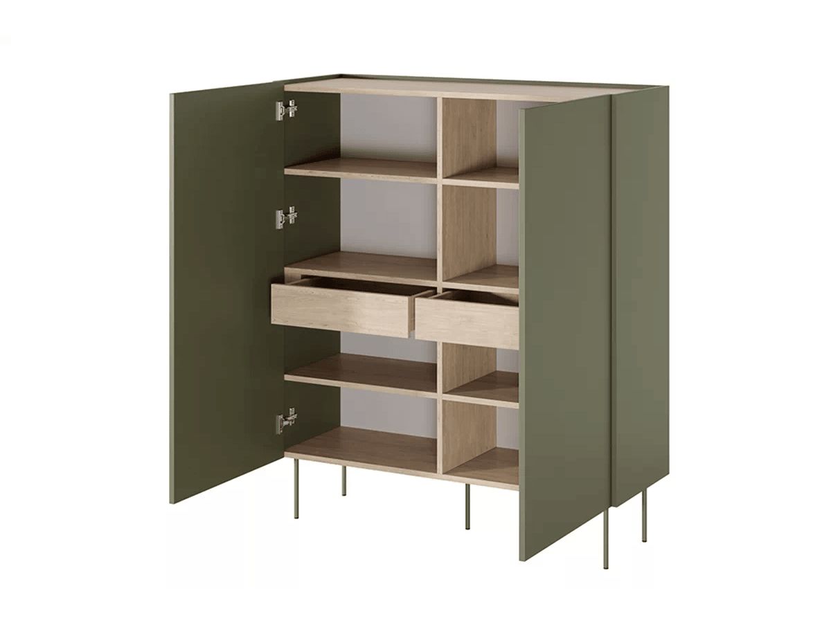 ATLAS 120 cm 2-deurs hoog dressoir
