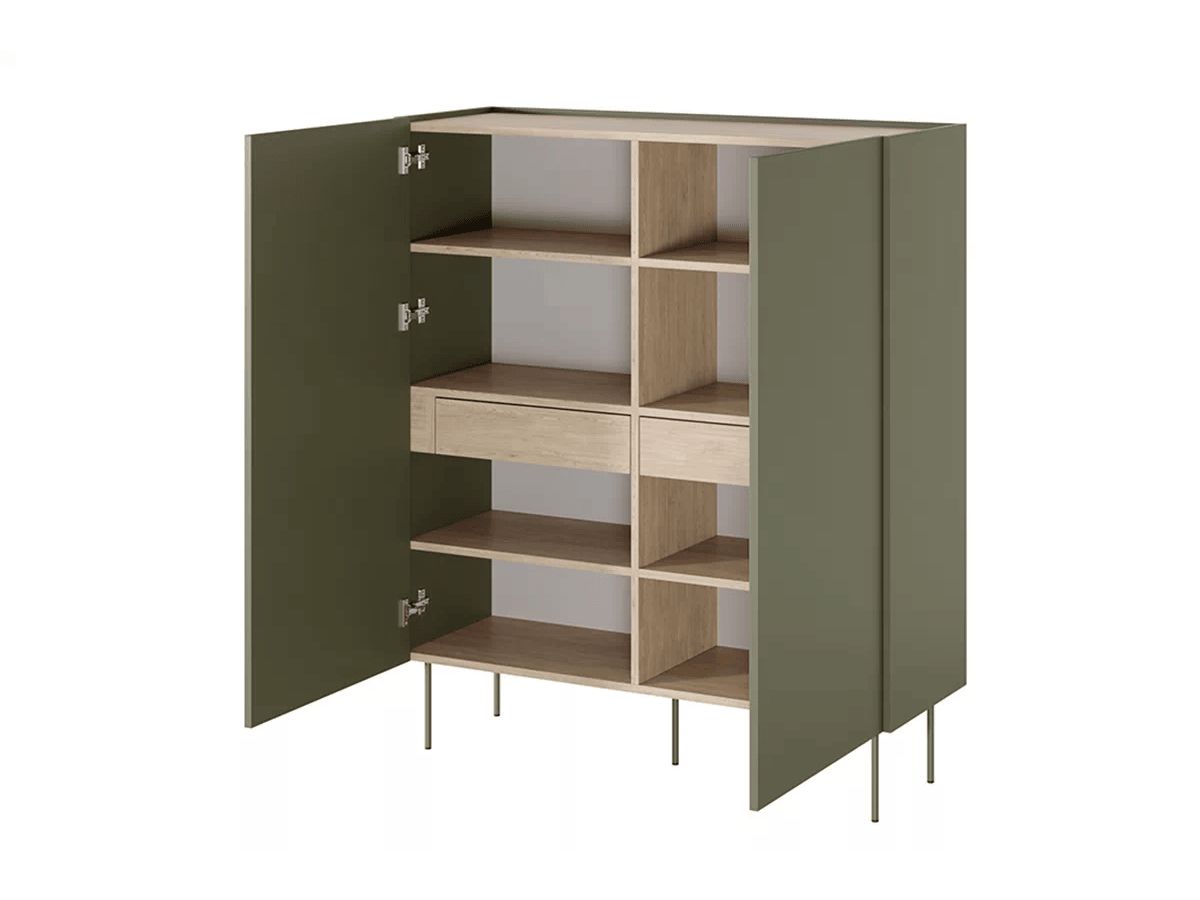 ATLAS 120 cm 2-deurs hoog dressoir