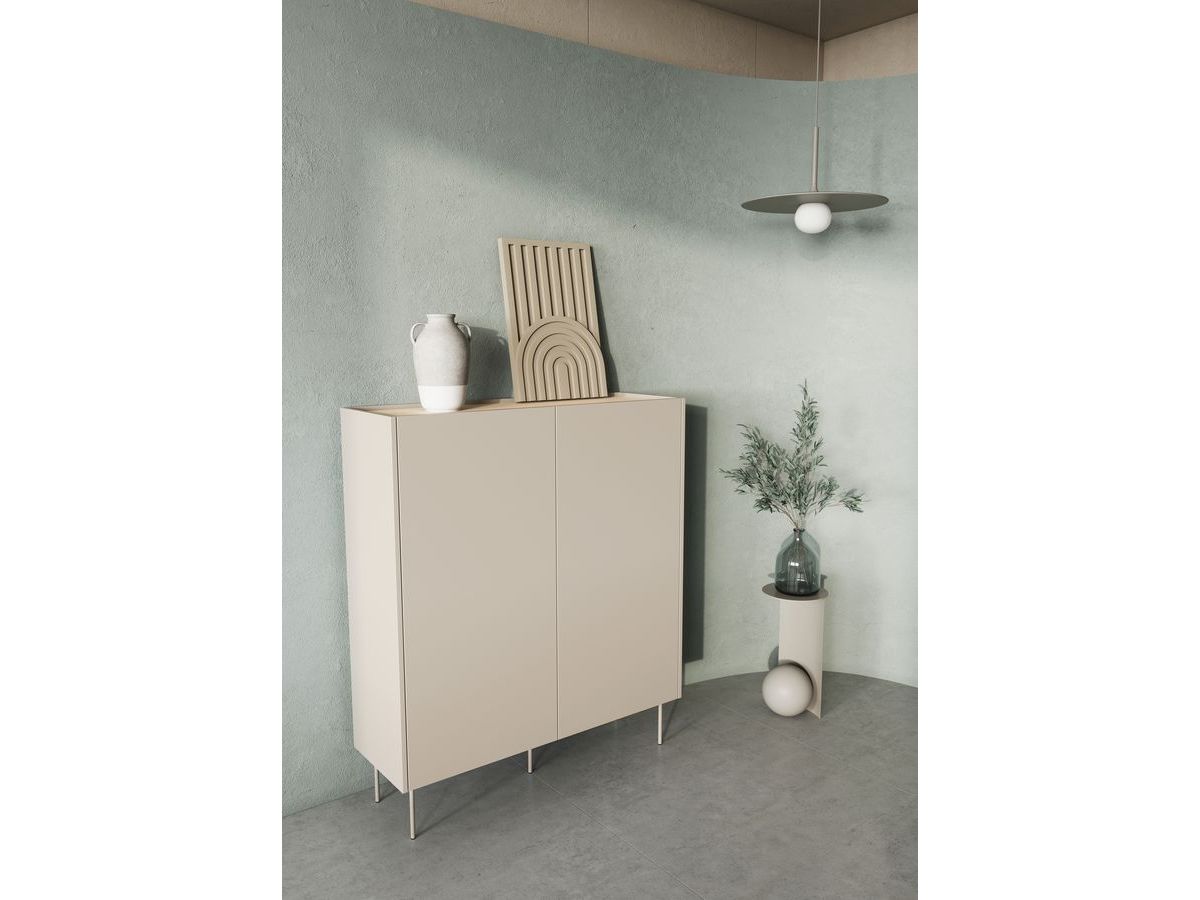 ATLAS 120 cm 2-deurs hoog dressoir