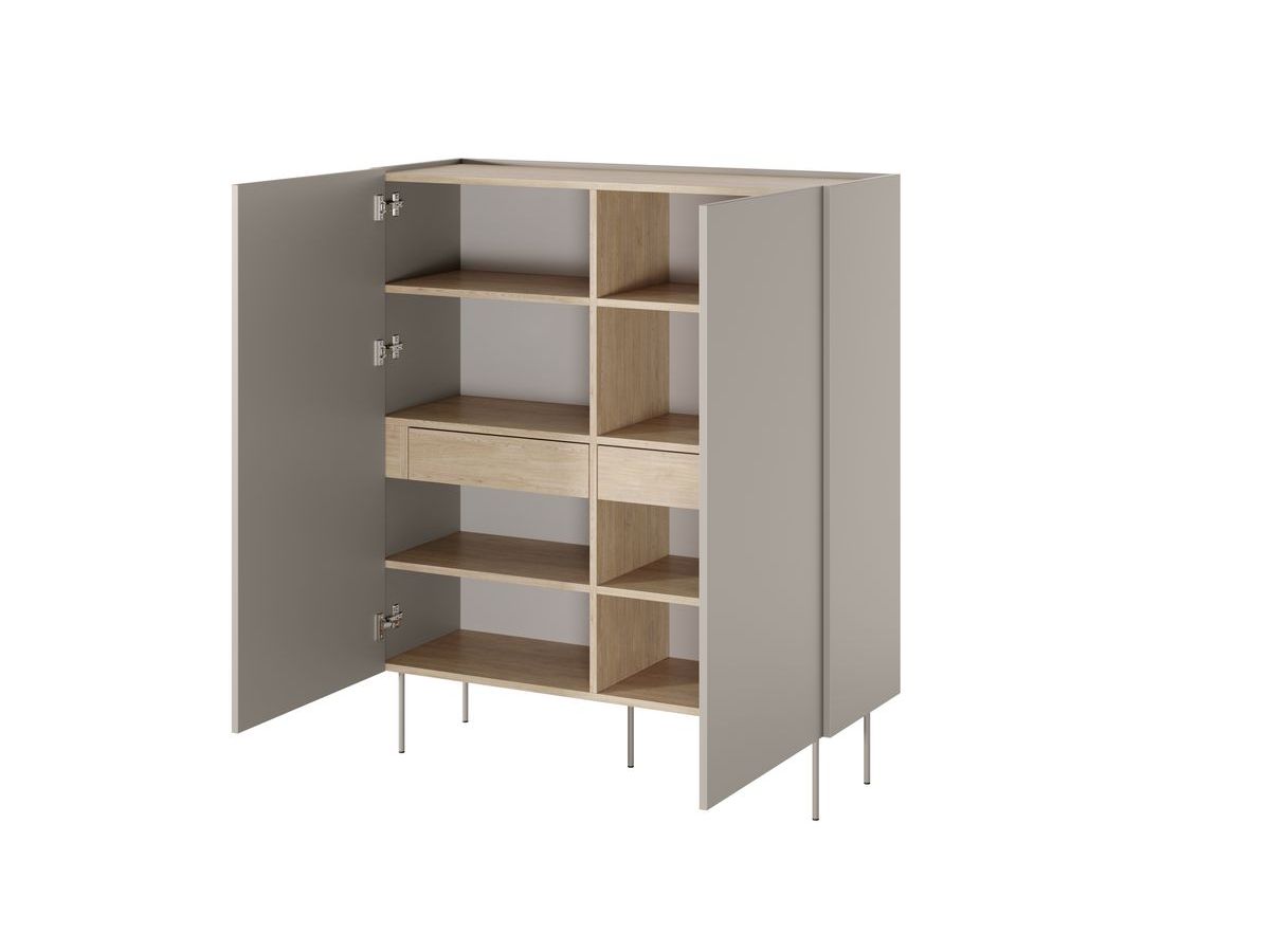 ATLAS 120 cm 2-deurs hoog dressoir