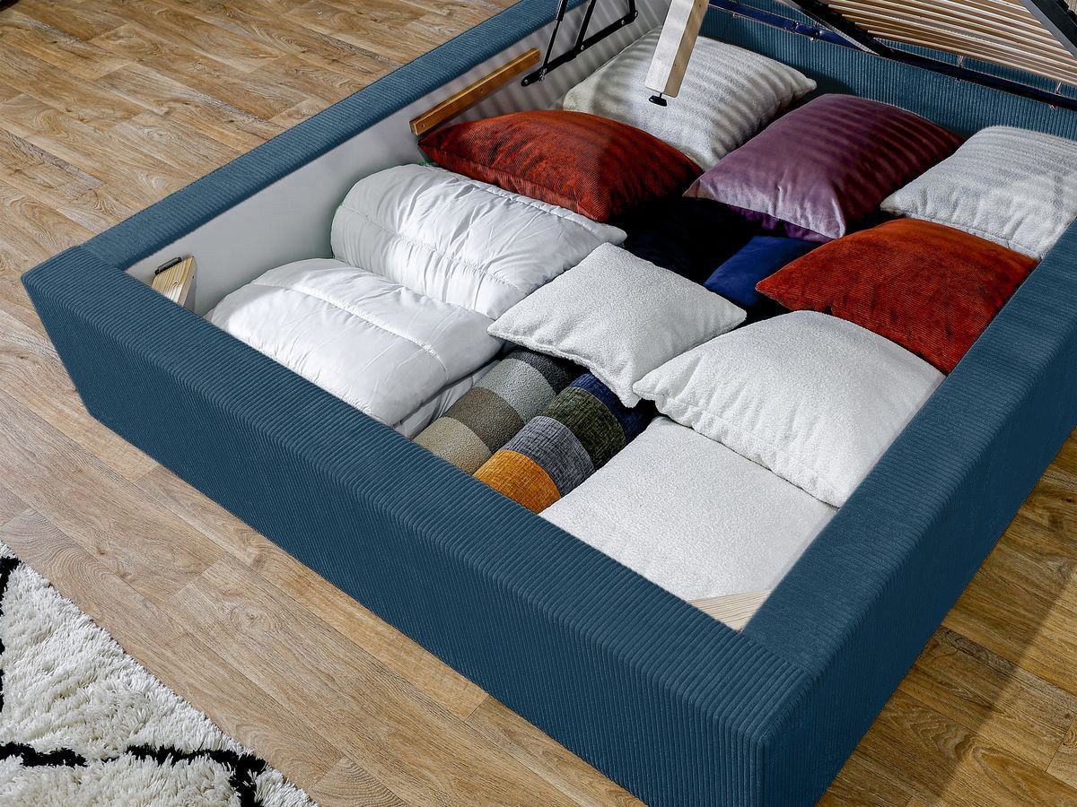 Lit coffre NIHAD rangement XL