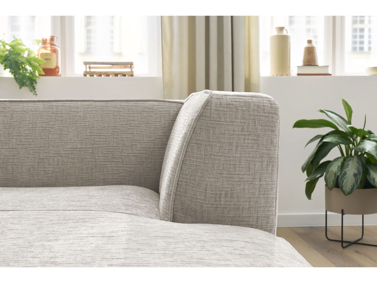Méridienne pour canapé modulable MEGEVE tissu texturé