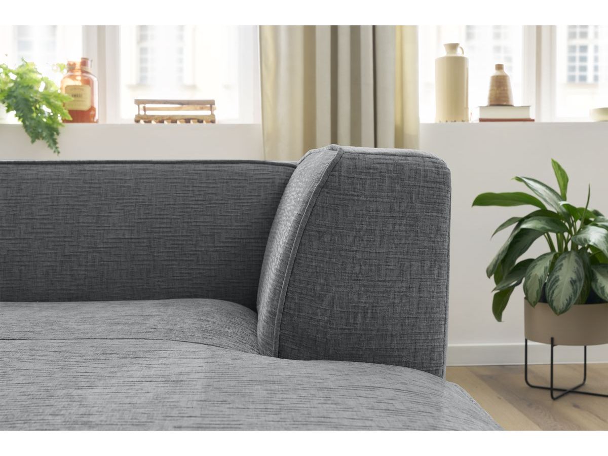 Méridienne pour canapé modulable MEGEVE tissu texturé