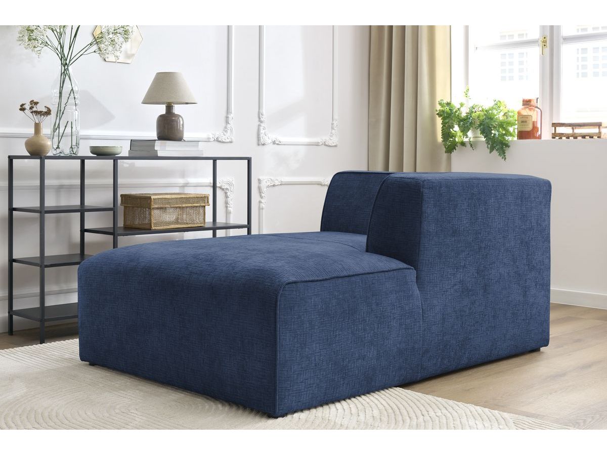 Méridienne pour canapé modulable MEGEVE tissu texturé