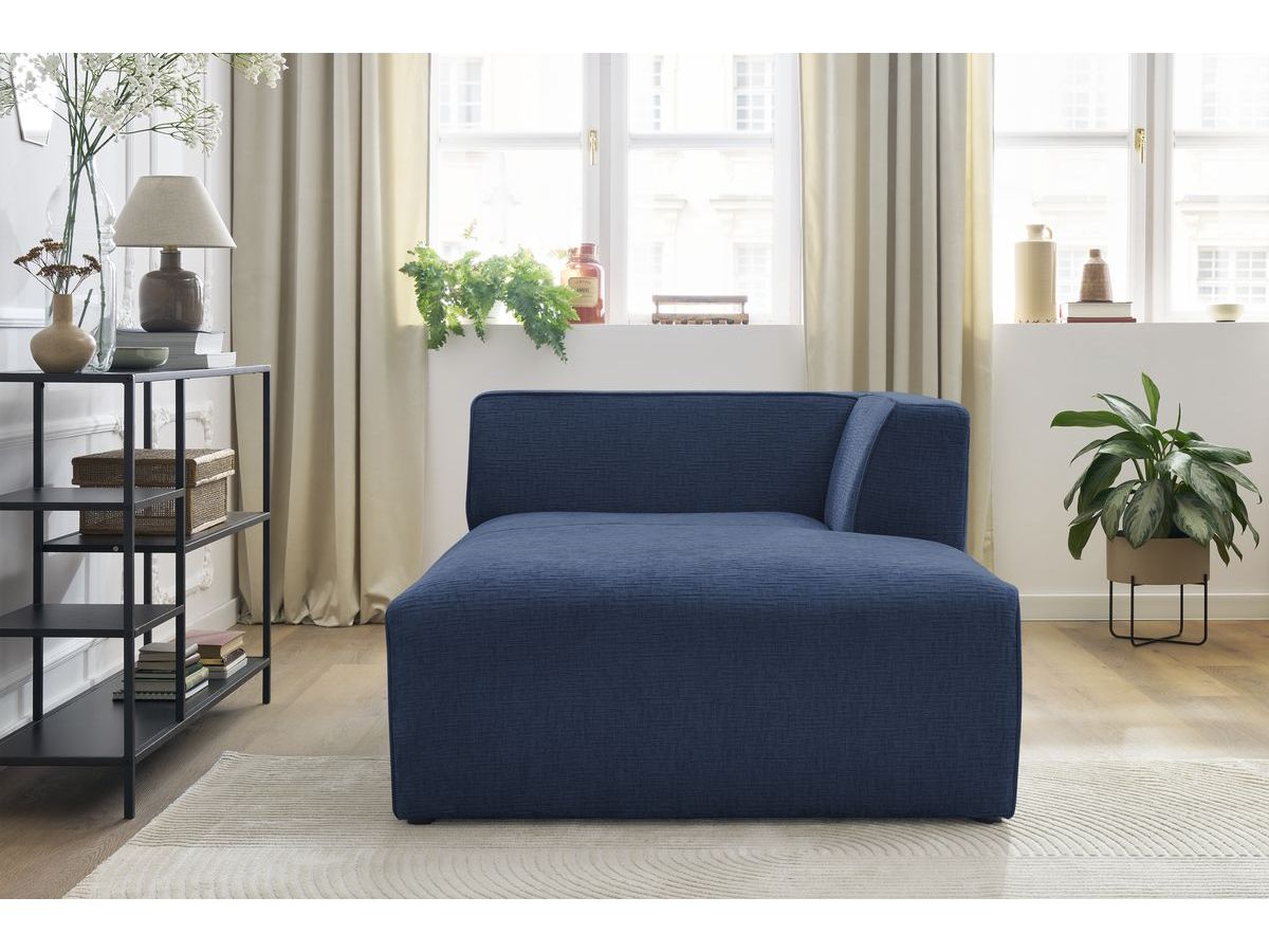 Méridienne pour canapé modulable MEGEVE tissu texturé