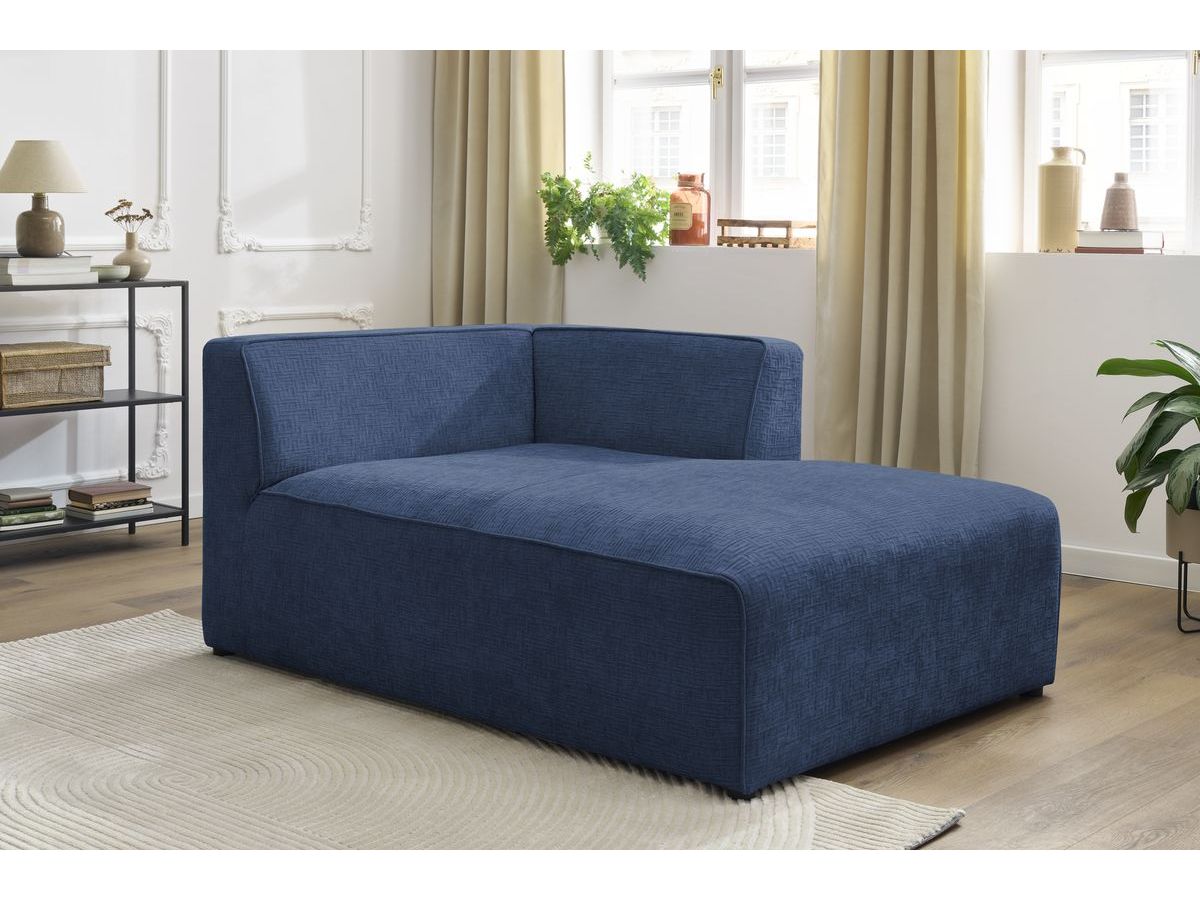 Méridienne pour canapé modulable MEGEVE tissu texturé