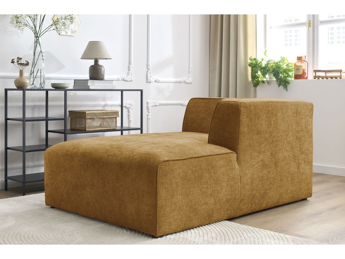 Méridienne pour canapé modulable MEGEVE tissu texturé