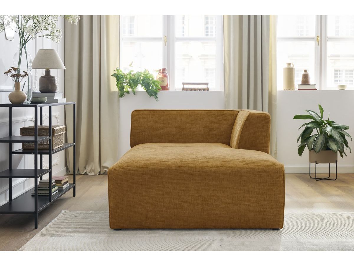 Méridienne pour canapé modulable MEGEVE tissu texturé