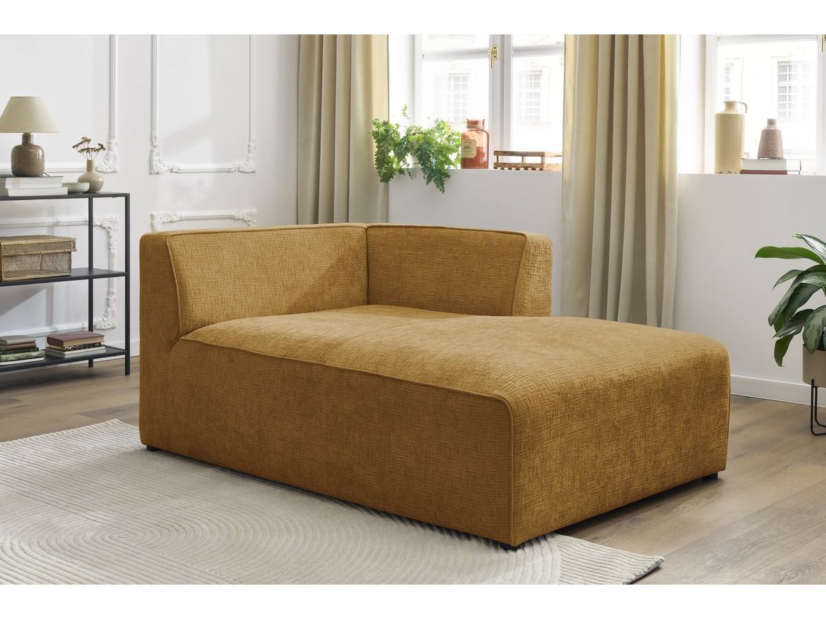 Méridienne pour canapé modulable MEGEVE tissu texturé
