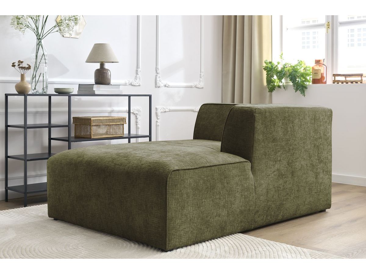 Méridienne pour canapé modulable MEGEVE tissu texturé