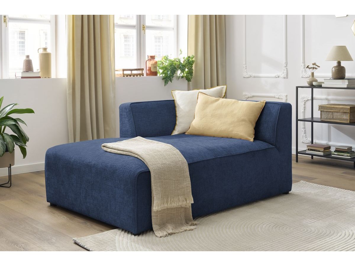 Méridienne pour canapé modulable MEGEVE tissu texturé