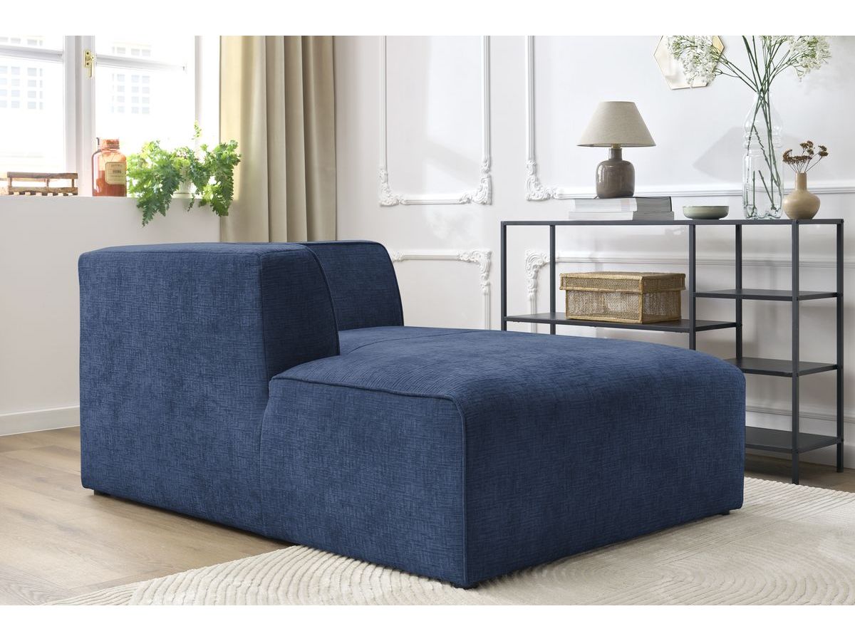 Méridienne pour canapé modulable MEGEVE tissu texturé