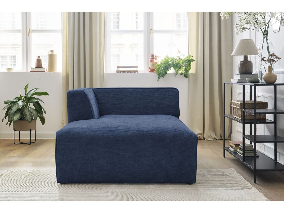 Méridienne pour canapé modulable MEGEVE tissu texturé