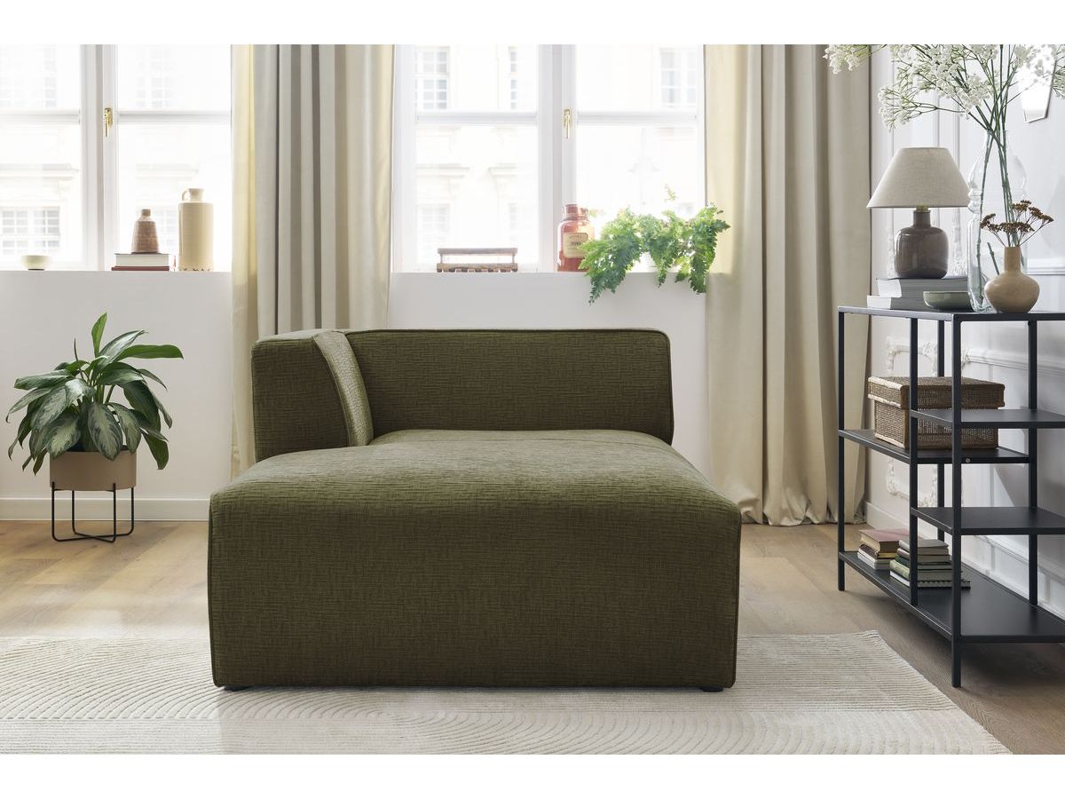 Méridienne pour canapé modulable MEGEVE tissu texturé