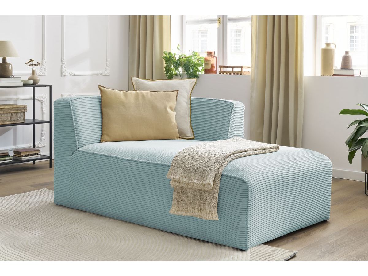 Chaise longue voor modulaire bank MEGEVE corduroy stof