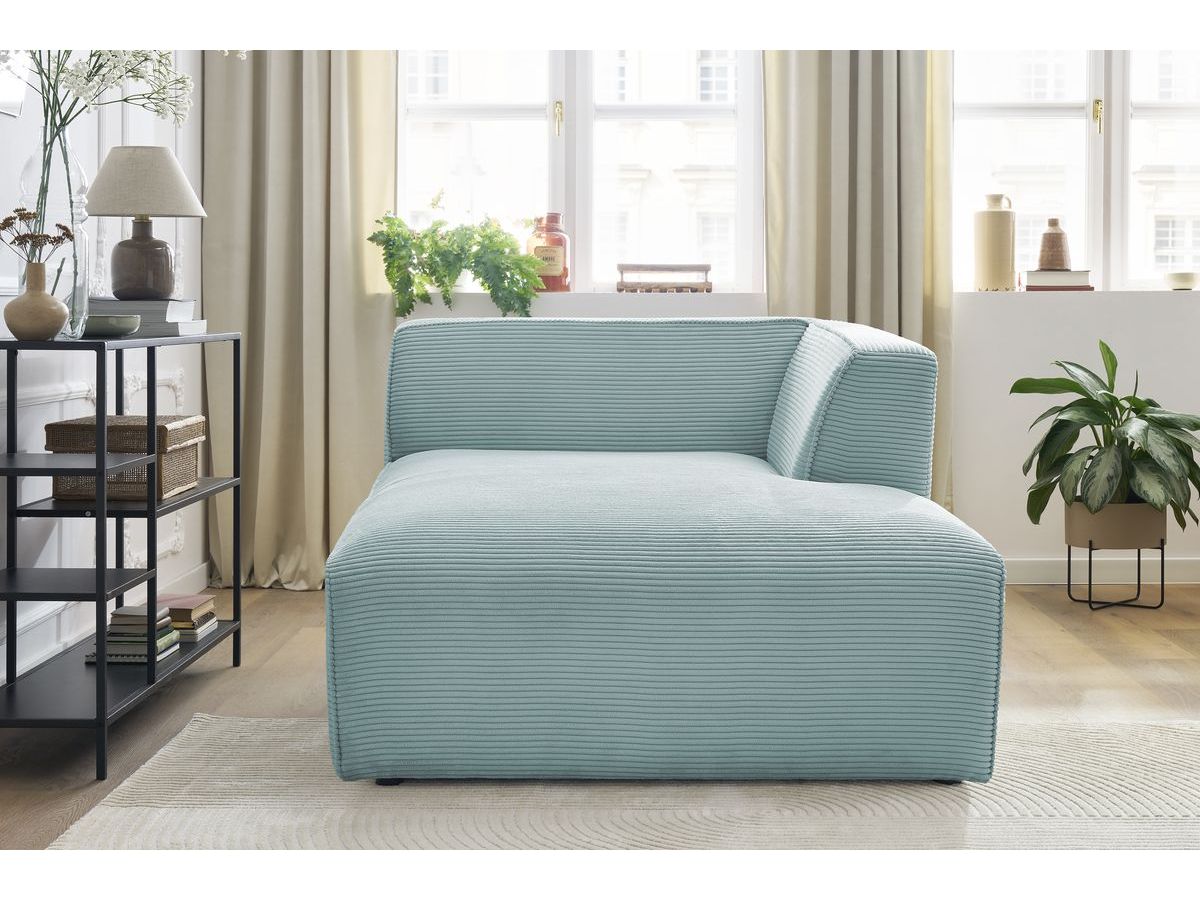 Chaise longue voor modulaire bank MEGEVE corduroy stof